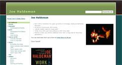 Desktop Screenshot of joehaldeman.com