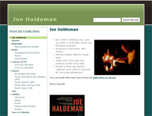 Tablet Screenshot of joehaldeman.com
